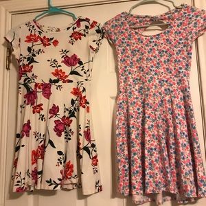 Girls youth Large floral dresses 10-12 Abercrombie